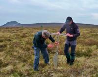 Extracting Peat samples on Moss Grieve as part of an ecological survey.jpg