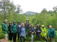 Walkers-First group to test out the newly laid footpath through Dr Danny Gordon's Widdy.jpg